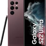 Samsung Galaxy S22 Ultra 5G Mobile Phone 256GB Dual SIM Android Smartphone Burgundy (UAE Version)